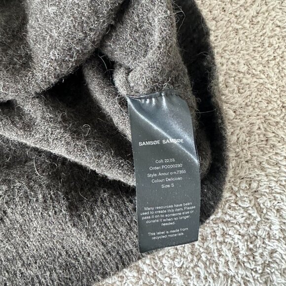 Samsøe Samsøe Women's Brown and Grey Jumper - Picture 2 of 4